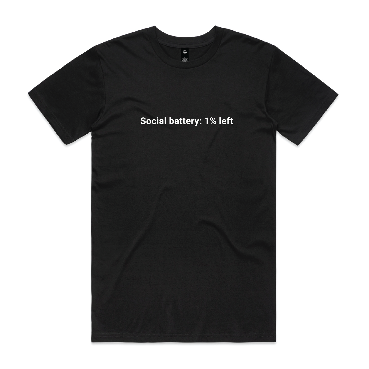 Social Battery: 1% Left Tee