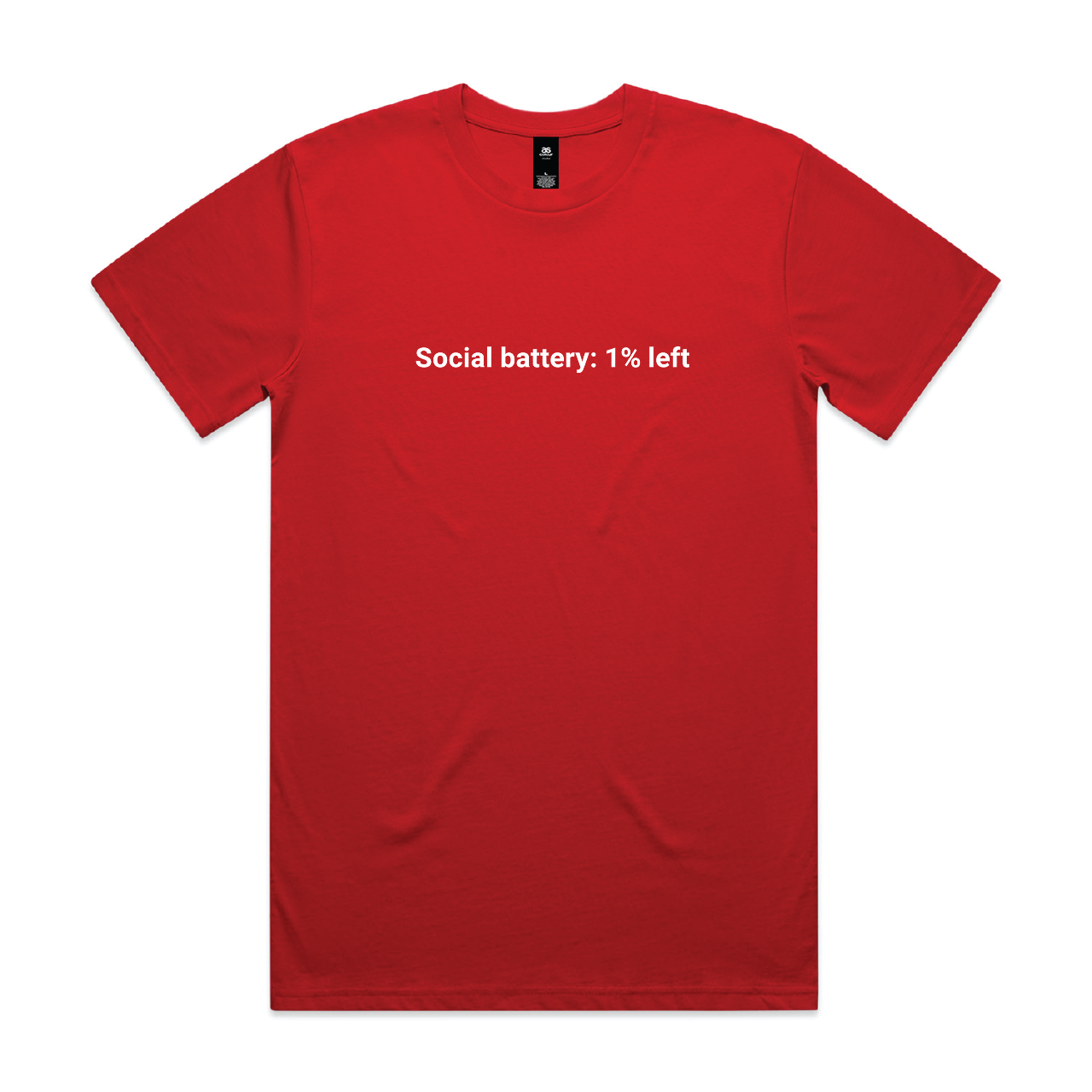 Social Battery: 1% Left Tee