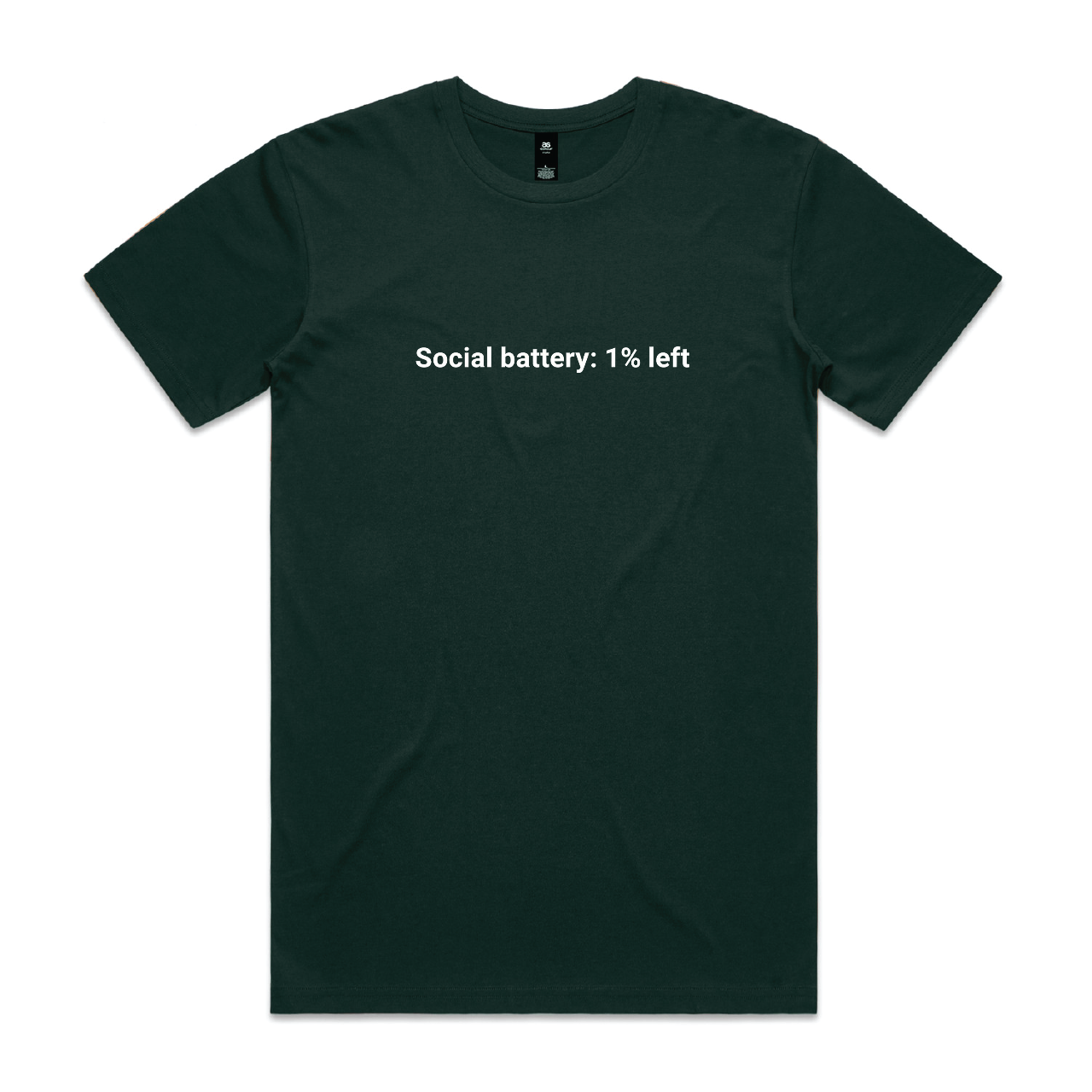Social Battery: 1% Left Tee